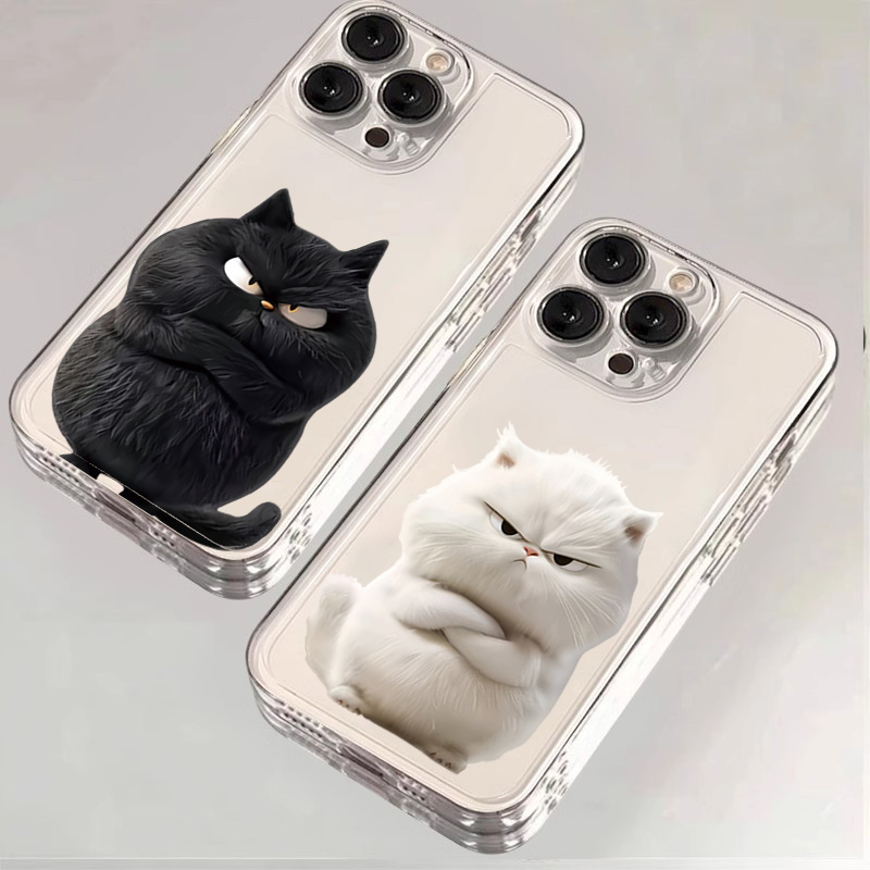 Phone Cases Funny - 面白いクールな猫のスマホケース iPhone 17 16 15 14