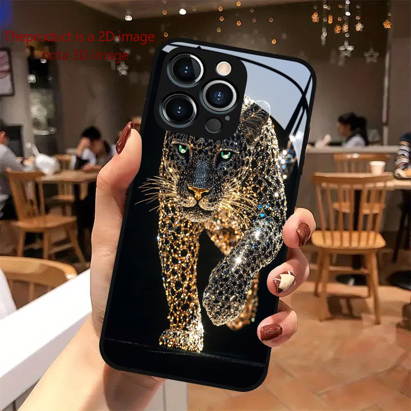 Phone Cases Expensive - PROTECT ダイヤモンドセット ゴールド チーター iPhone 17/16e/16/15/14/13/12/Max/11/Pro/Plus用