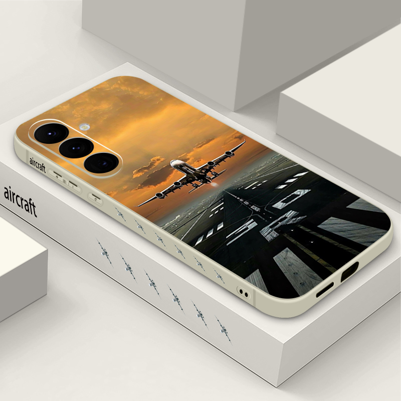 Phone Cases Galaxy A17 - 飛行機プリントのスマホケース Samsung Galaxy S26 S25 S24