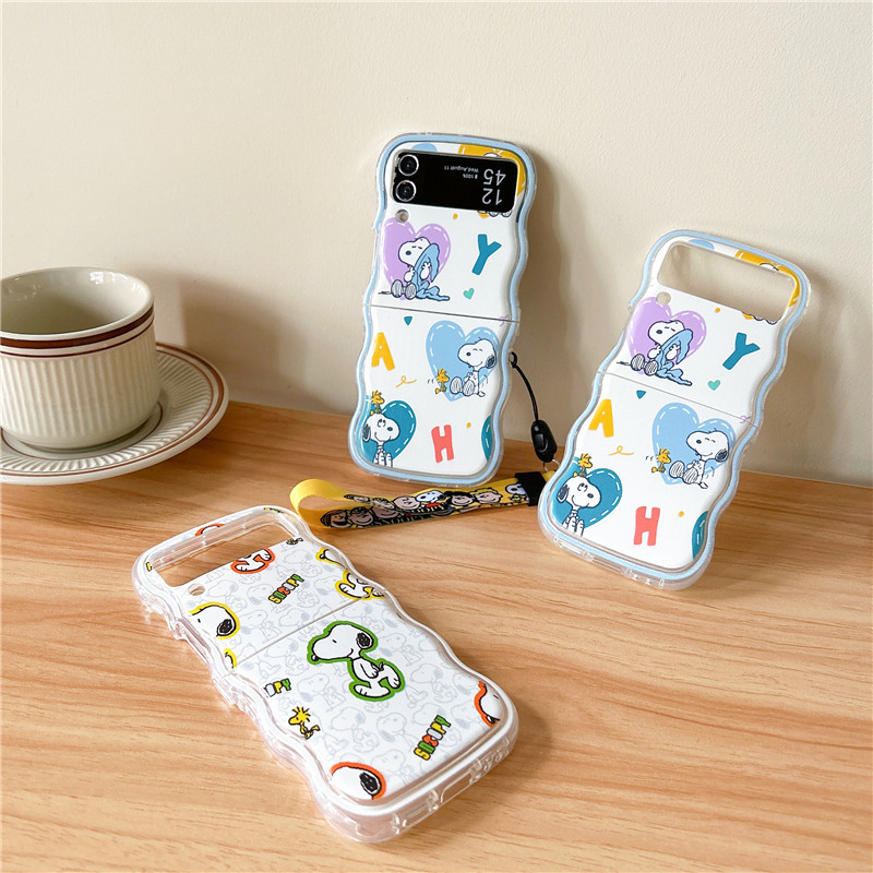 Phone Cases Z Flip 7 - かわいい漫画ピーナッツスヌーピーのスマホケース、Samsung Galaxy Z Flip 7 6
