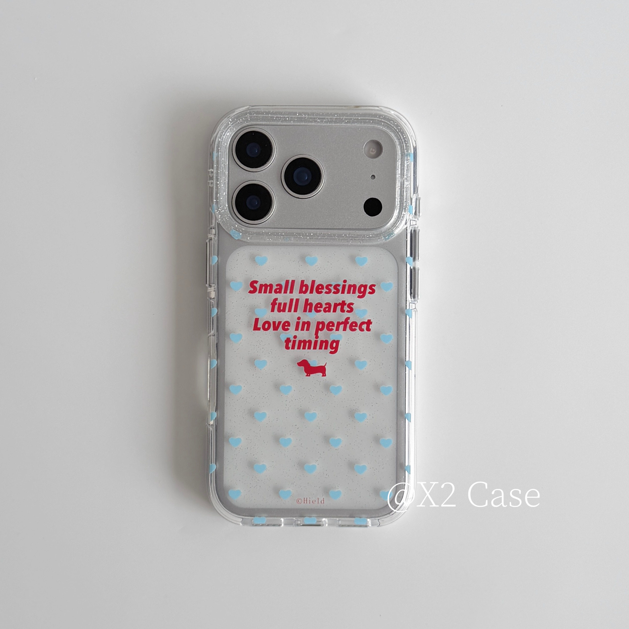Phone Cases For Girls - インスブルーラブ イングリッシュシャイニング Y2K ガールフォンケース iPhone 18