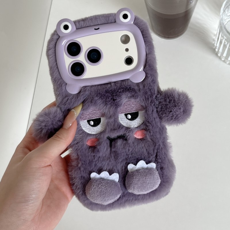 Phone Cases Iphone 14 - かわいい漫画風おやすみ表情のiPhoneケース（iPhone 17、16、15、14、13 Pro Max対応）ぬいぐるみのような柔らかい保護カバー