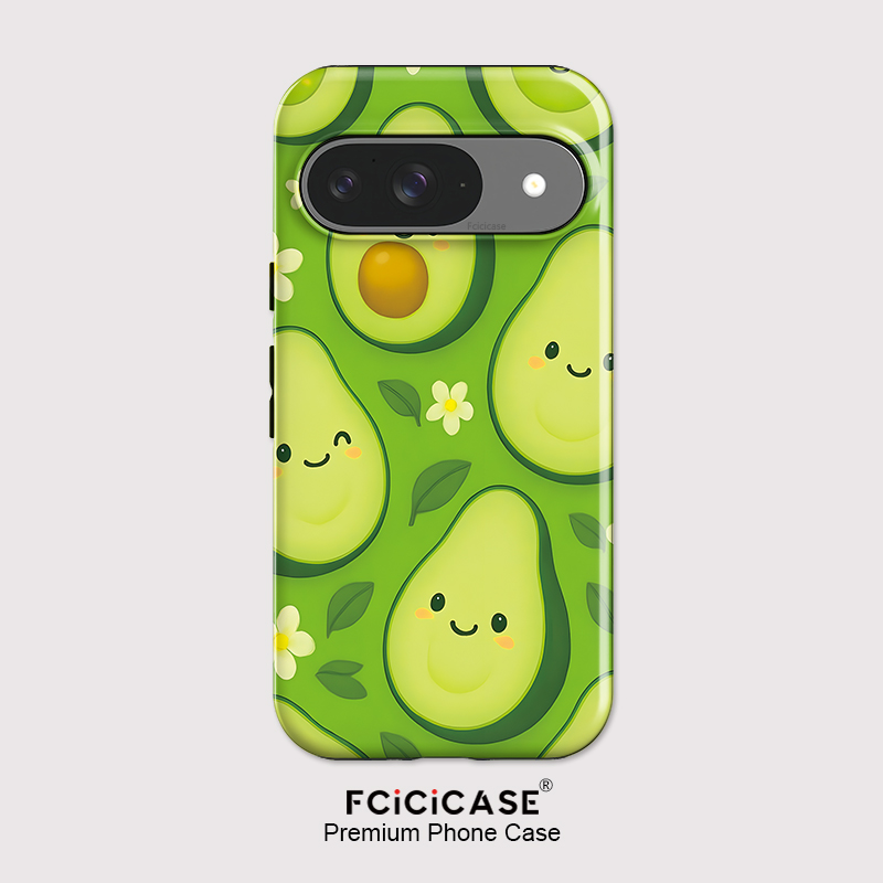Phone Cases Pixel 10 - Fcicicase Pixel 10 Pro XL用 アボカドフラワー柄