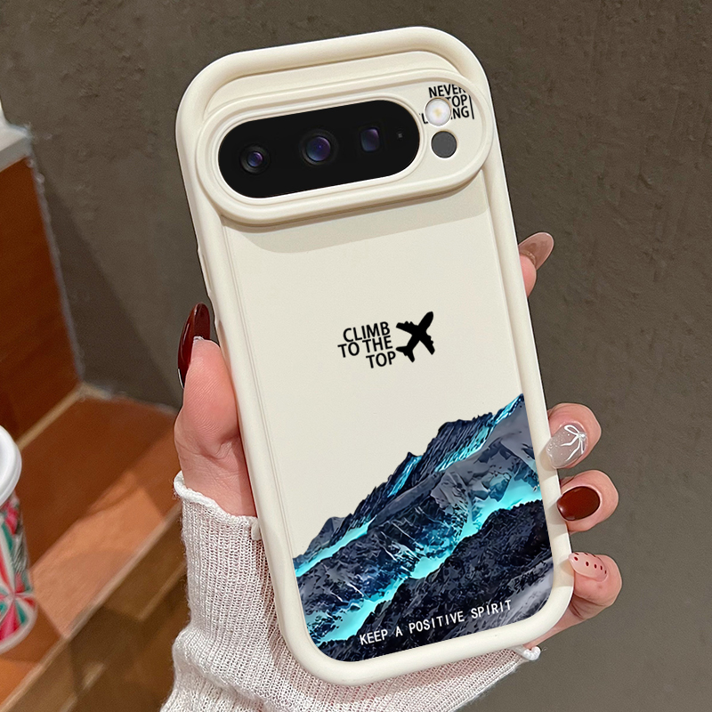 Phone Cases Pixel 10 - 飛行機雪山柄スマホケース Google Pixel 10 9 8