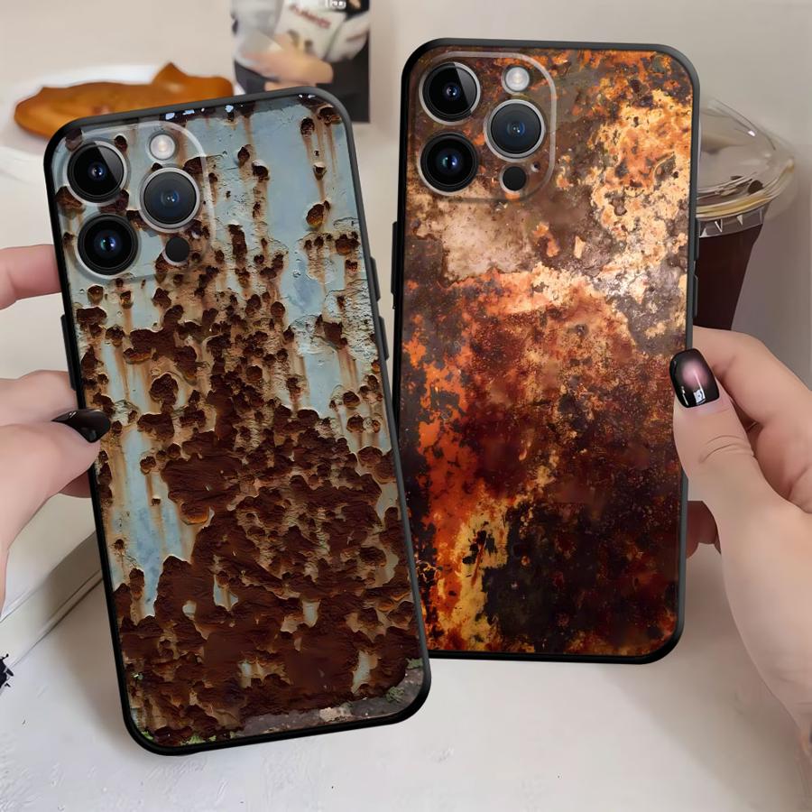 Phone Cases Like Loopy - レトロな錆びデザインのiPhoneケース（iPhone 13 Mini、12、17Air、11、14、X、XS、XR、17、16 Pro Max、SE、7、8、15 Plus対応）ソフトバックフォンカバー