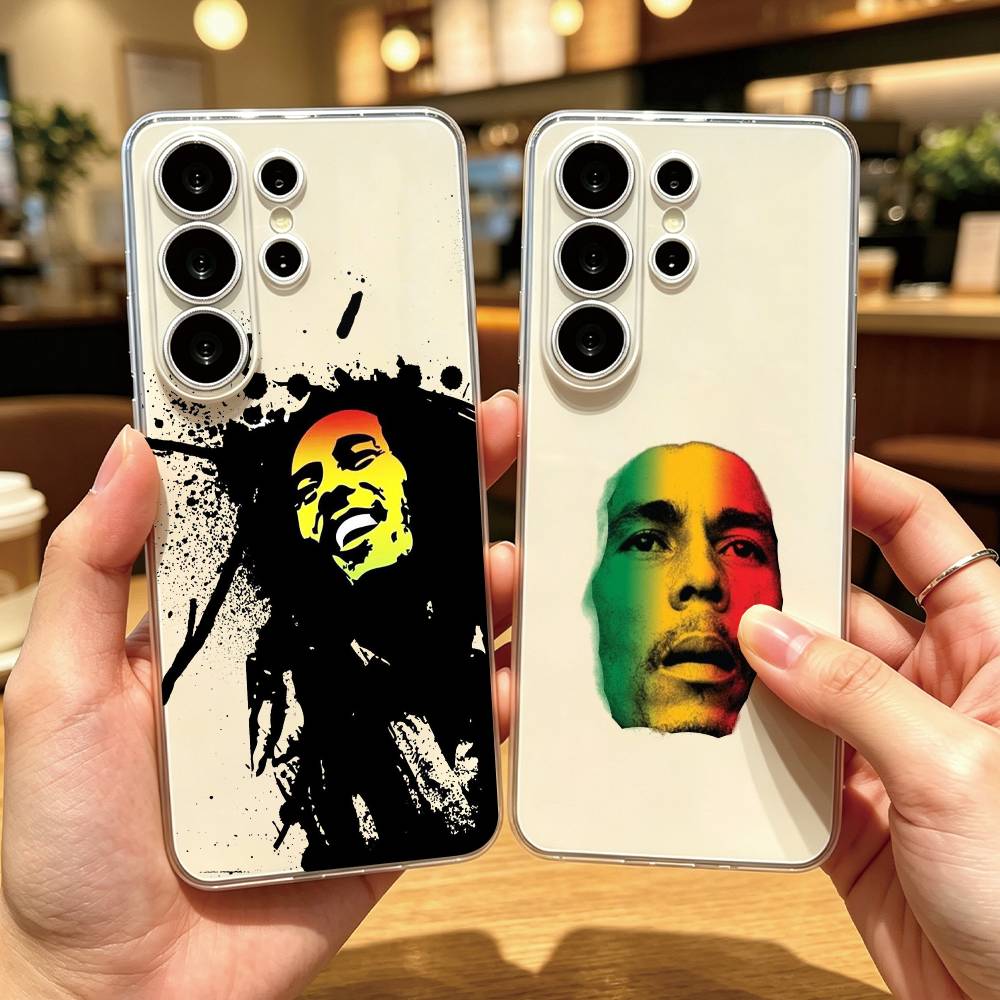 Phone Cases Jamaica - ジャマイカ・ボブ・マーリー・ライオンのスマホケース、サムスンS25、S24、S21、S22、S23、S30、ウルトラ、S20、プラス、Fe対応、透明カバー、ギフト
