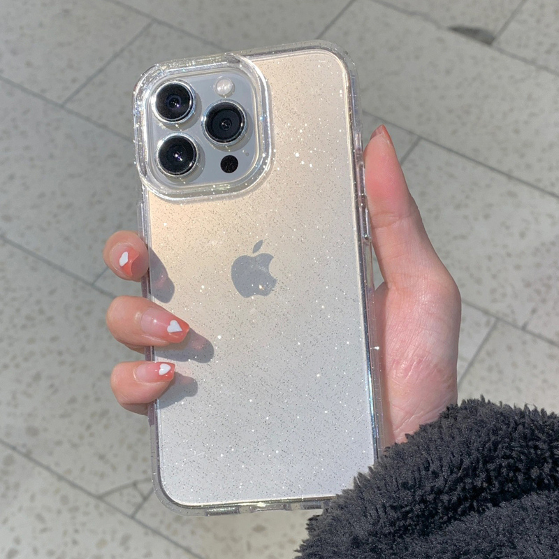 Phone Cases Expensive - 透明 シンプル グリッター iPhone 16 15