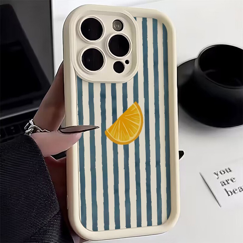 Phone Cases Like Loopy - ストライプレモン柄スマホケース iPhone 17 16 15 14