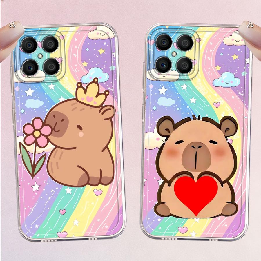Phone Cases Honor - カラフルなカピバラソフト電話カバーケース Honor X8b X7b X9b 90