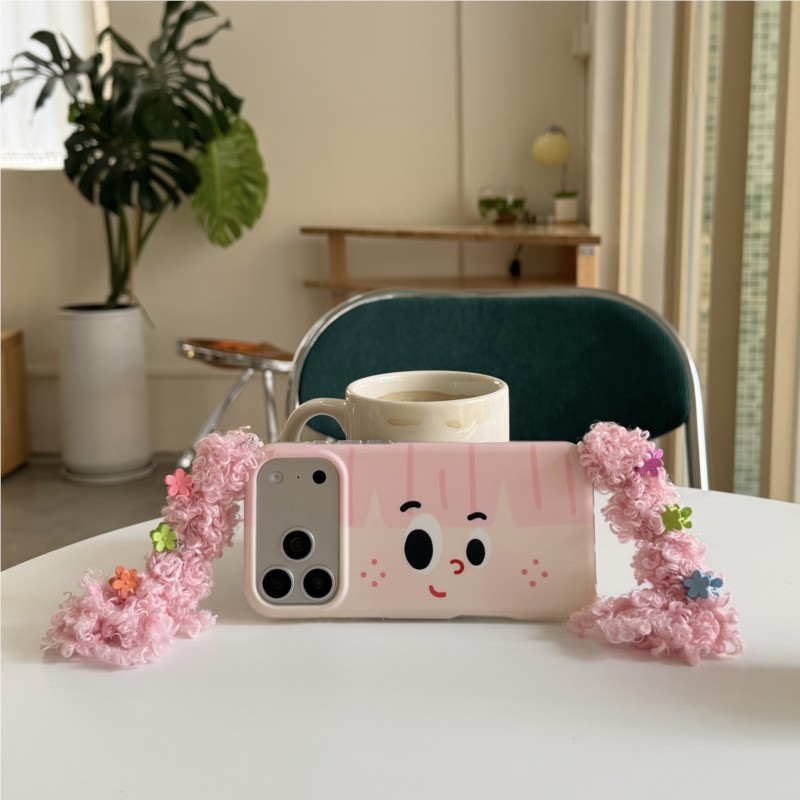Phone Cases Diy - DIYヘアスタイルピンクブレイドカスタマイズ可能なスタイリングiPhone 15 16 17 Pro Max