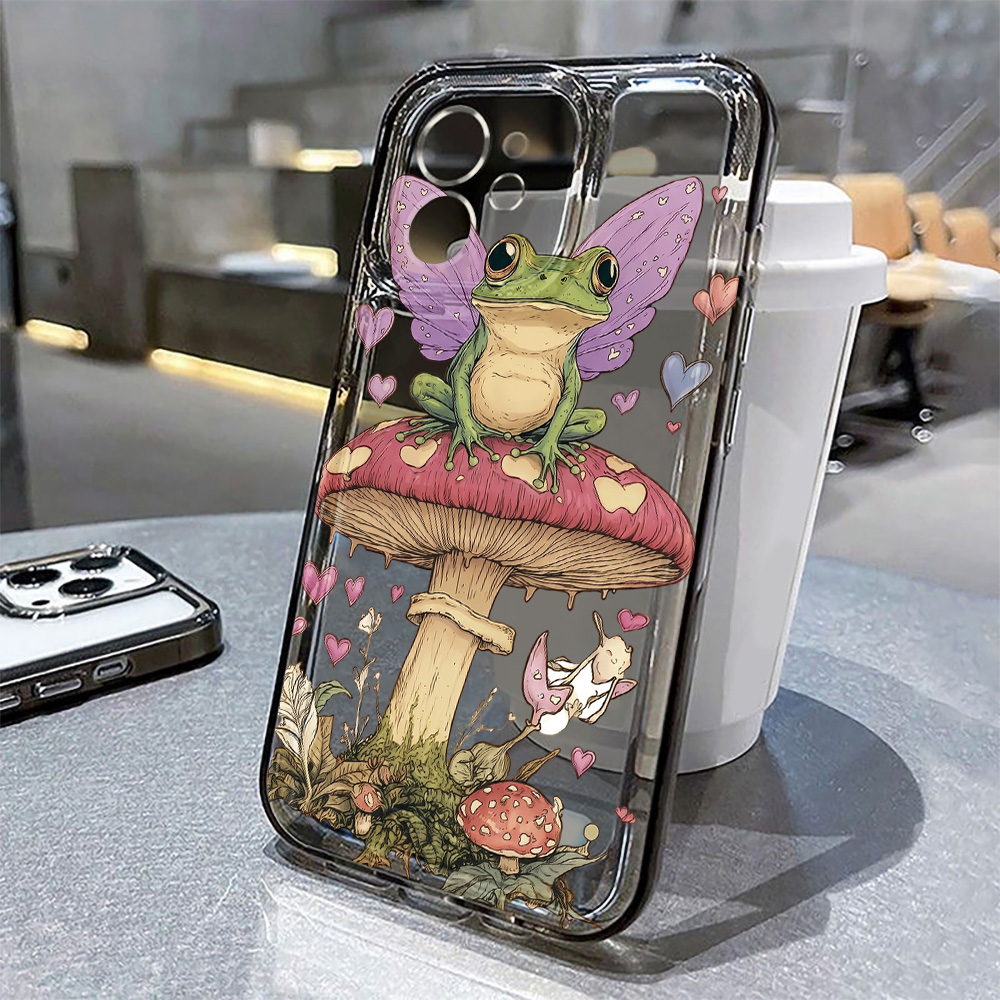 Phone Cases Funny - 面白いカエル柄のソフトフォンケース iPhone 17 Proケース iPhone 15