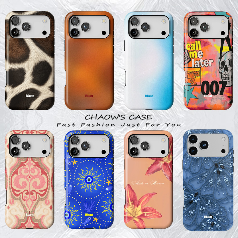 Phone Cases Blunt - 高級感のあるヴィンテージ風花柄＆ダマスク柄のiPhoneケース（iPhone 17、17e、16e、16、15、14、13、12、11、Air、Pro、Max、Plus対応）二層構造バックカバー