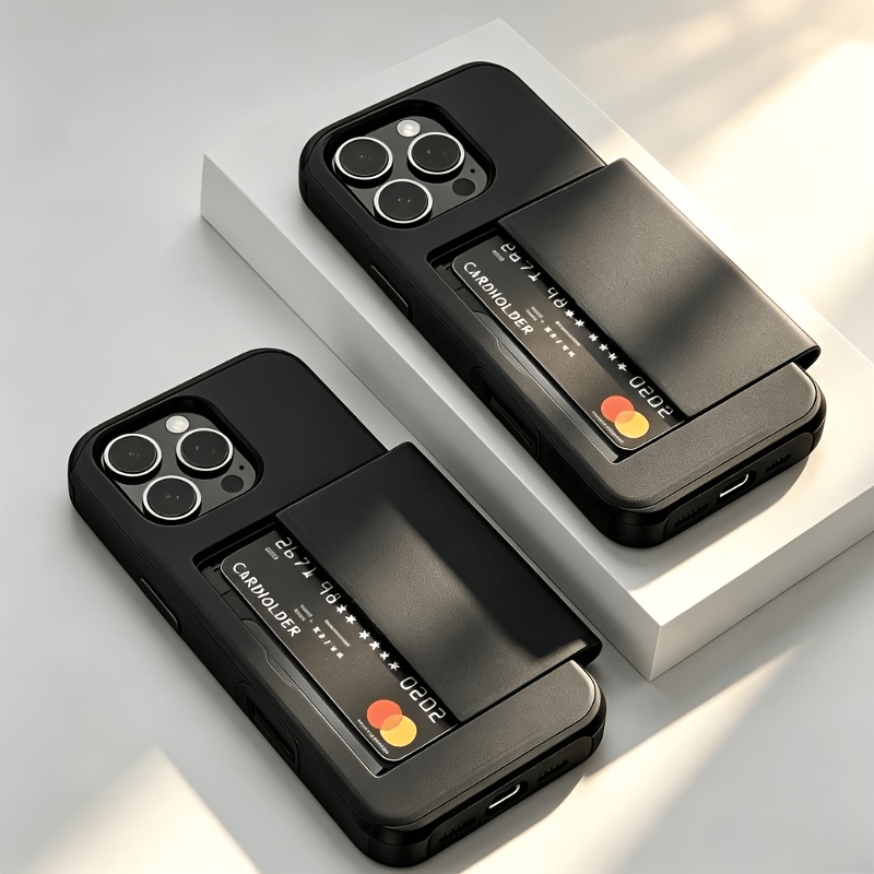 Phone Cases With Wallet On Back - 高級スライド式ウォレットカードスロットケース iPhone 18 17 15 16
