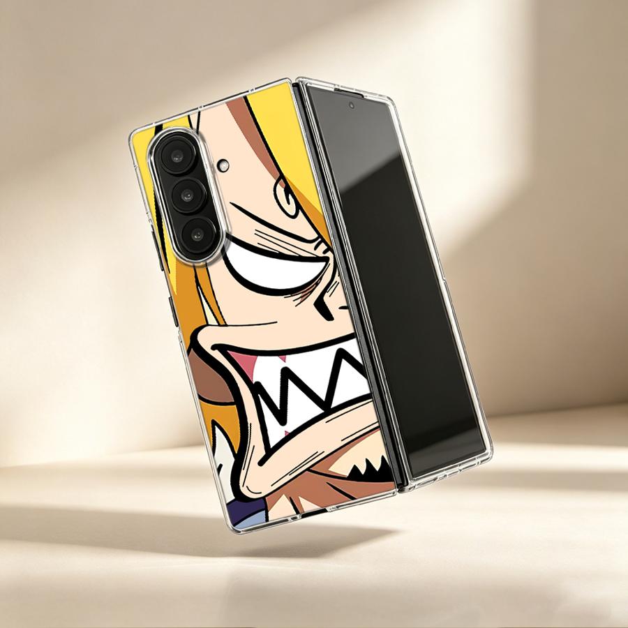 Phone Cases Z Fold 5 - 怒ったサンジアニメケース Samsung Galaxy ZFold6 ZFold7 ZFold3