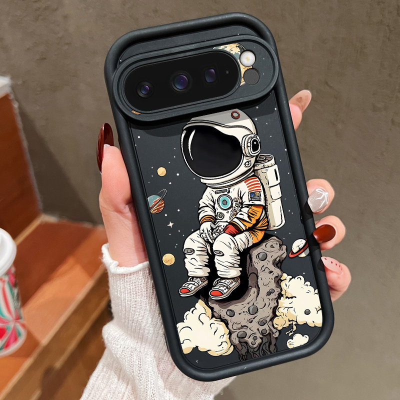 Phone Cases Pixel 10 - 漫画風宇宙飛行士プリントTPUスマホケース Google Pixel 10 8 7