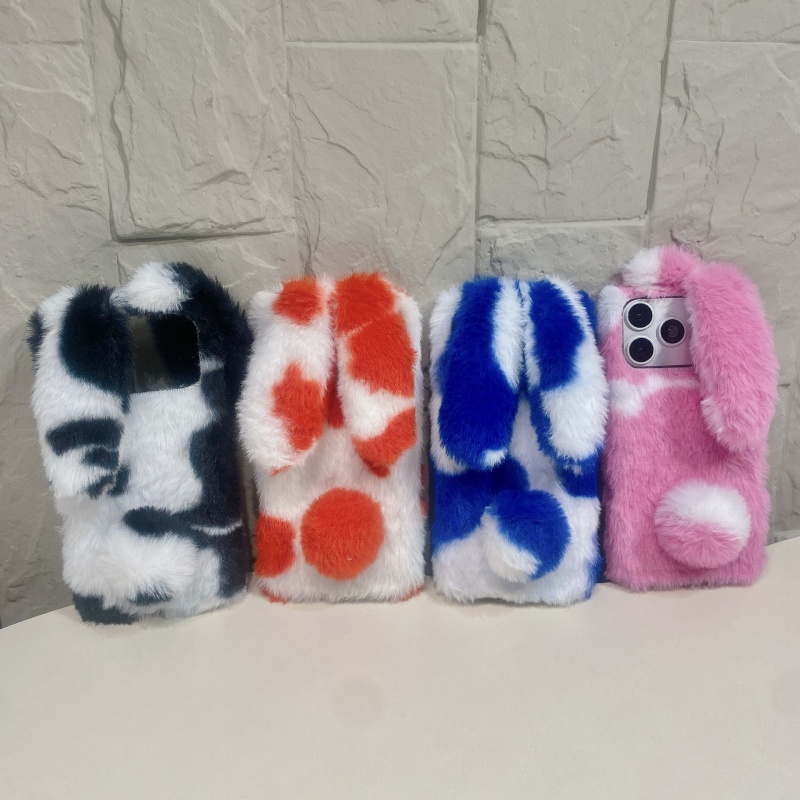 Phone Cases Iphone 14 - 可愛いウサギデザインのふわふわスマホケース iPhone 17 16 15 14