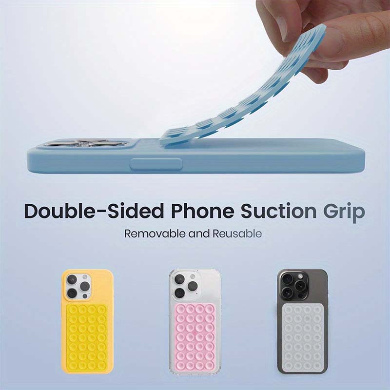 強力な両面グリップ付きシリコン吸盤式スマホスタンド、ビデオ固 - Phone Cases Case のレビューと価格