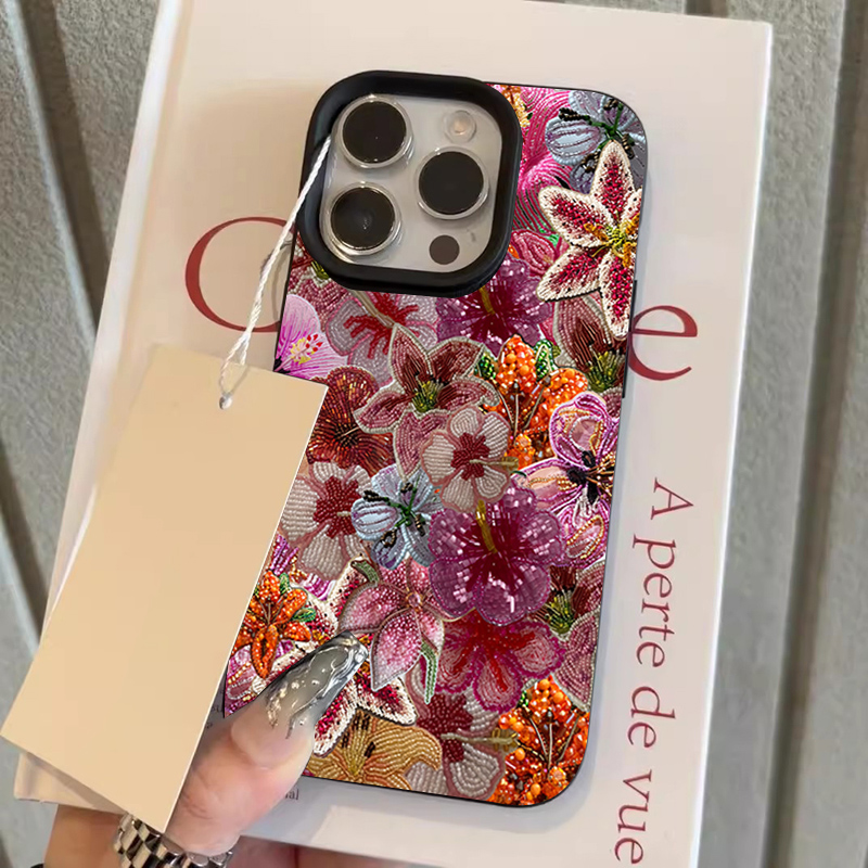 豪華なビーズフラワーライチテクスチャのiPhoneケース i - Phone Cases Expensive のレビューと価格