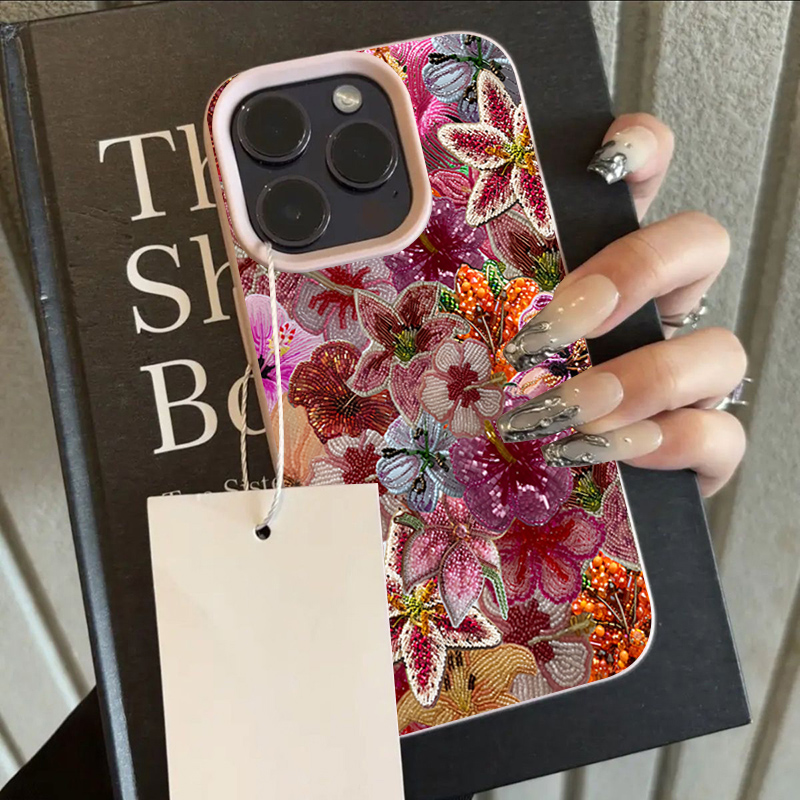 豪華なビーズフラワーライチテクスチャのiPhoneケース i - Phone Cases Expensive のレビューと価格