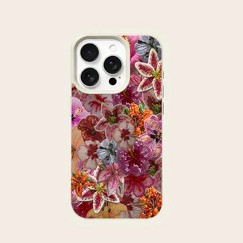 豪華なビーズフラワーライチテクスチャのiPhoneケース i - Phone Cases Expensive のレビューと価格