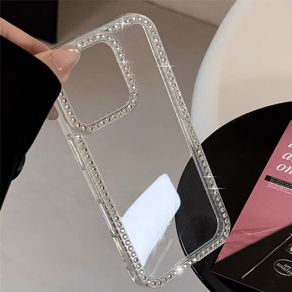 高級透明ダイヤモンド装飾付きスマホケース iPhone 17 - Phone Cases Expensive のレビューと価格