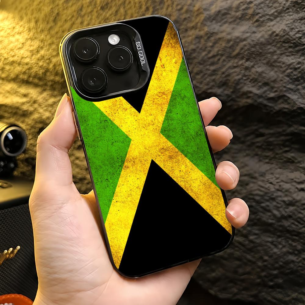 スポーツジャマイカ国旗フットボールスマホケース iPhone - Phone Cases Jamaica のレビューと価格