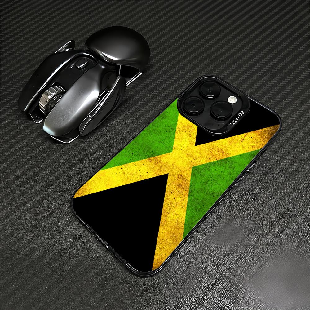 スポーツジャマイカ国旗フットボールスマホケース iPhone - Phone Cases Jamaica のレビューと価格