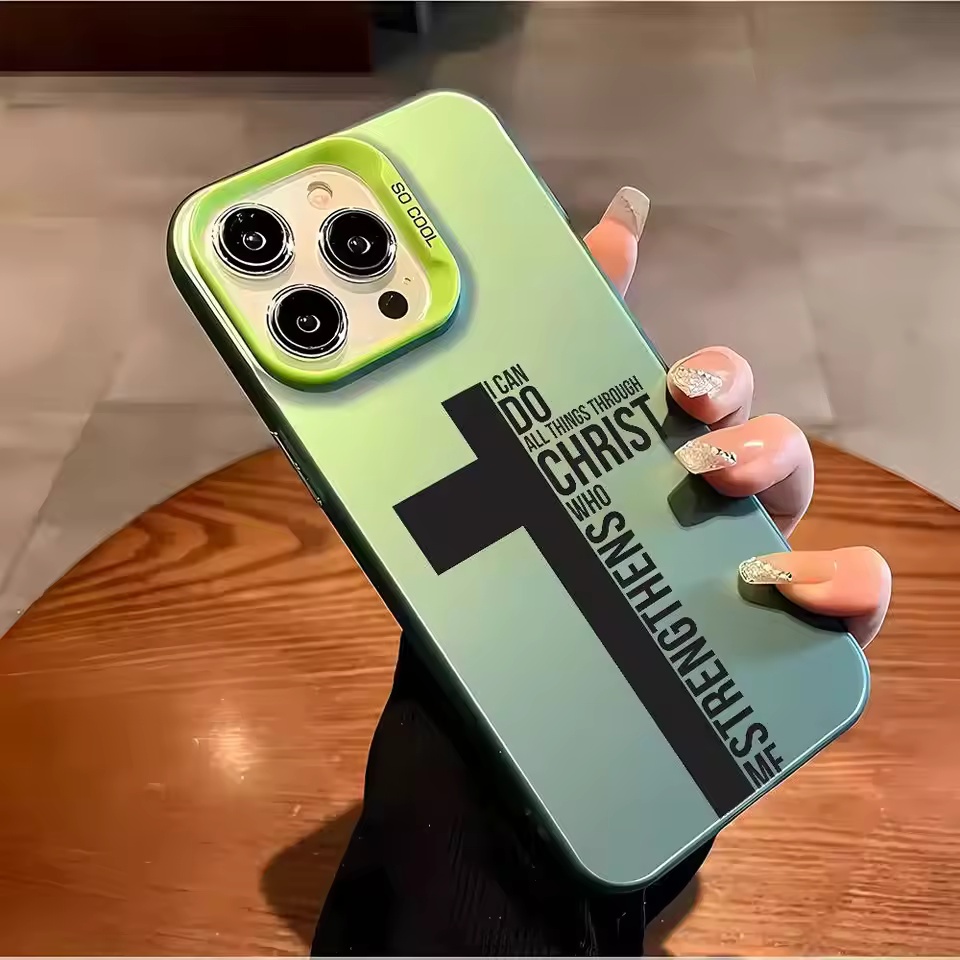指紋防止クロス聖書柄iPhoneケース iPhone 17  - Phone Cases Iphone 14 のレビューと価格