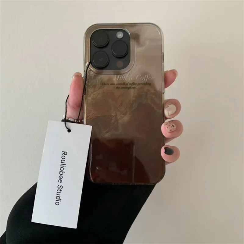 高級感のあるコーヒー色のグラデーションデザインのiPhone - Phone Cases Expensive のレビューと価格