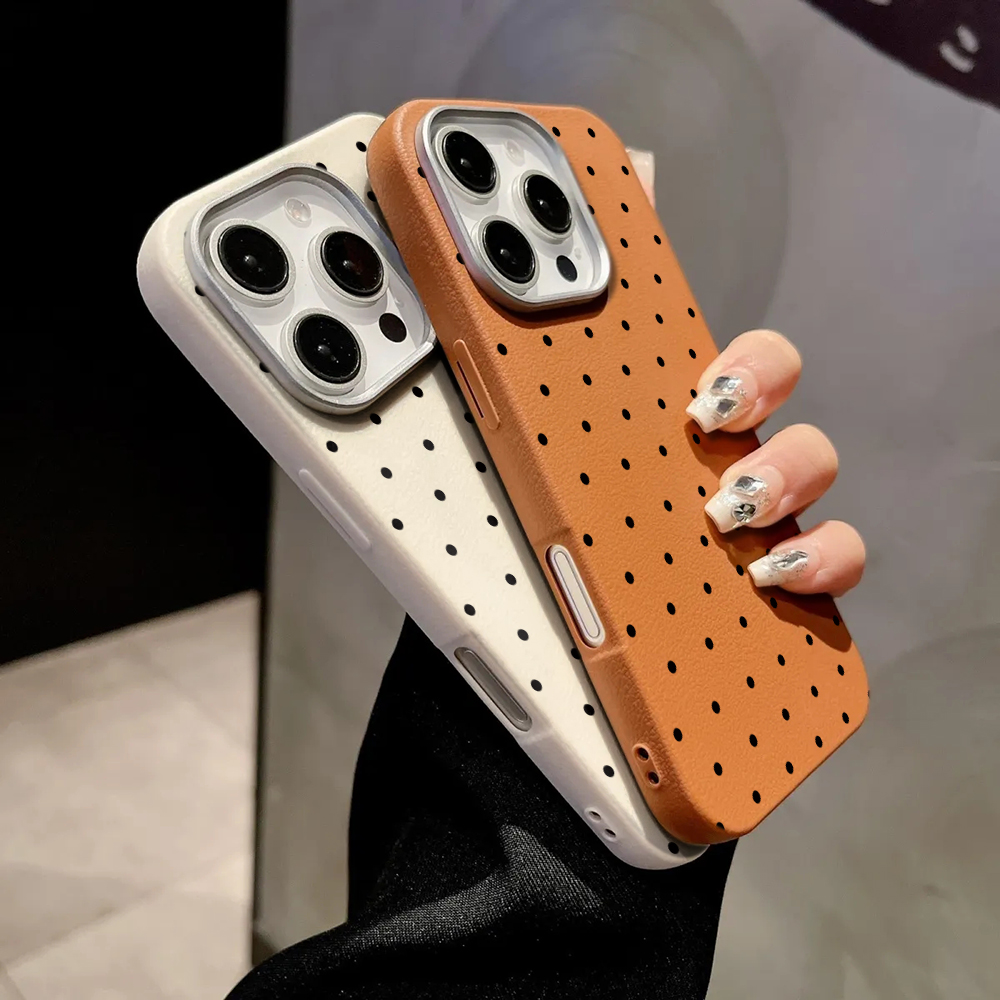 韓国INSキュートな水玉模様のiPhoneケース iPhon - Phone Cases Expensive のレビューと価格