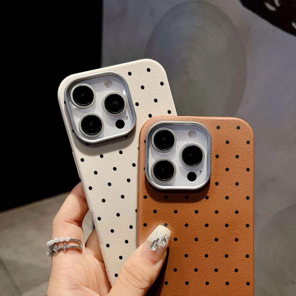 韓国INSキュートな水玉模様のiPhoneケース iPhon - Phone Cases Expensive のレビューと価格