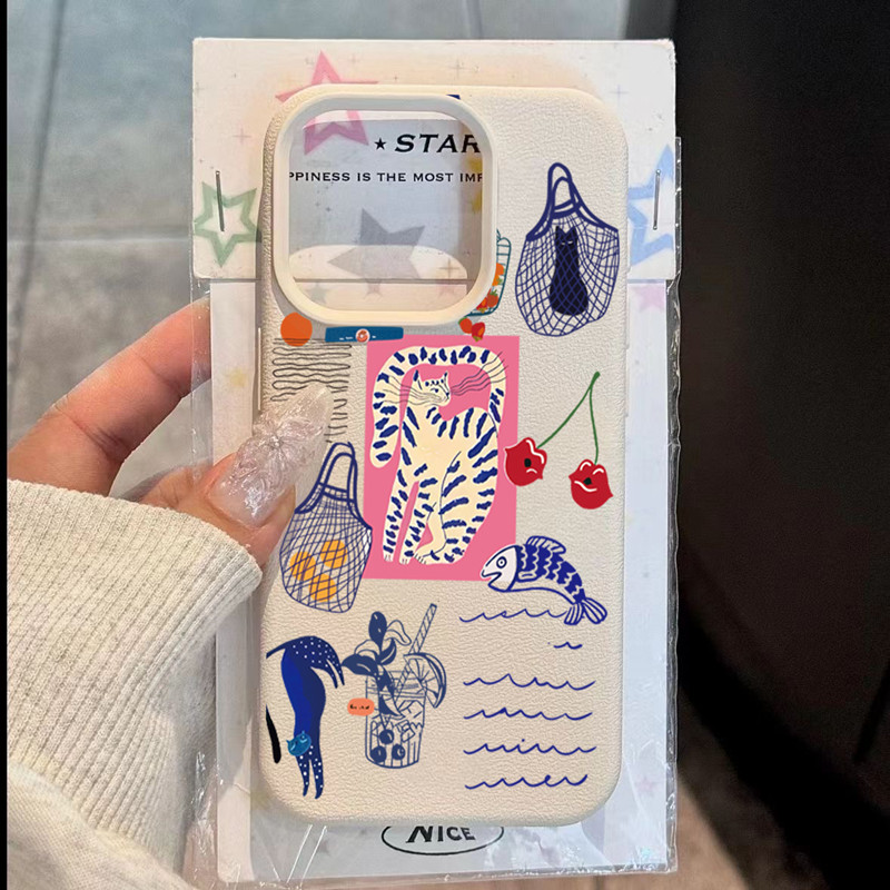 可愛いチェリーキャットプリントのiPhoneケース iPho - Phone Cases Cute のレビューと価格