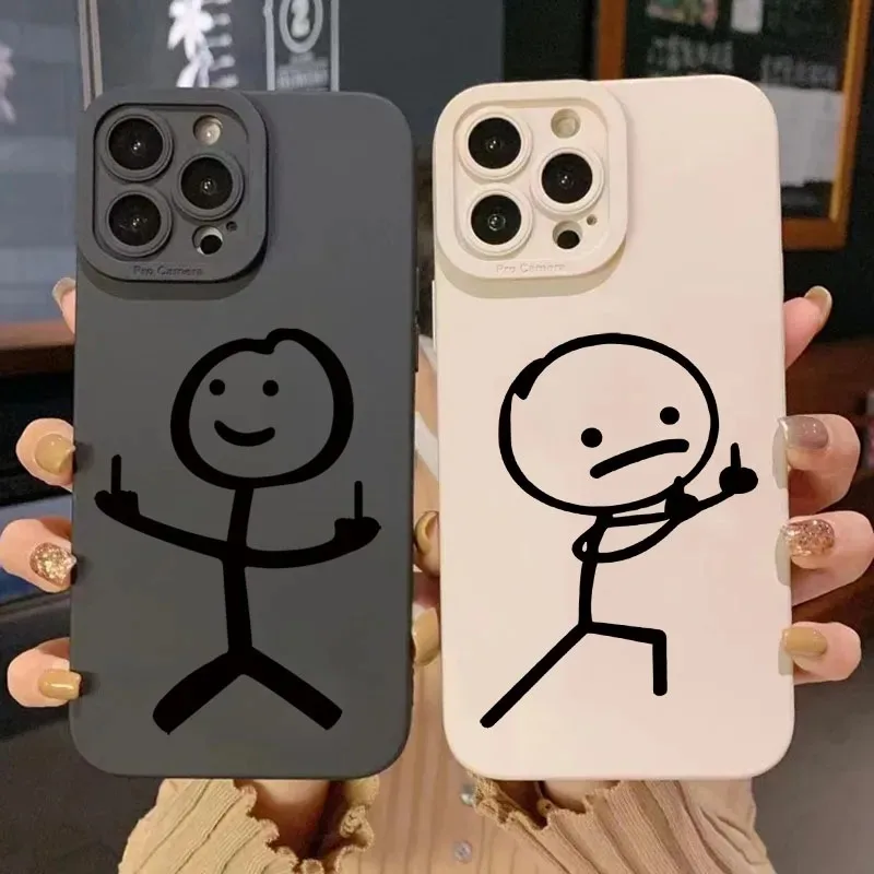 かわいい漫画マッチマン柄マットシリコン製スマホケース iPh - Phone Cases Like Loopy のレビューと価格