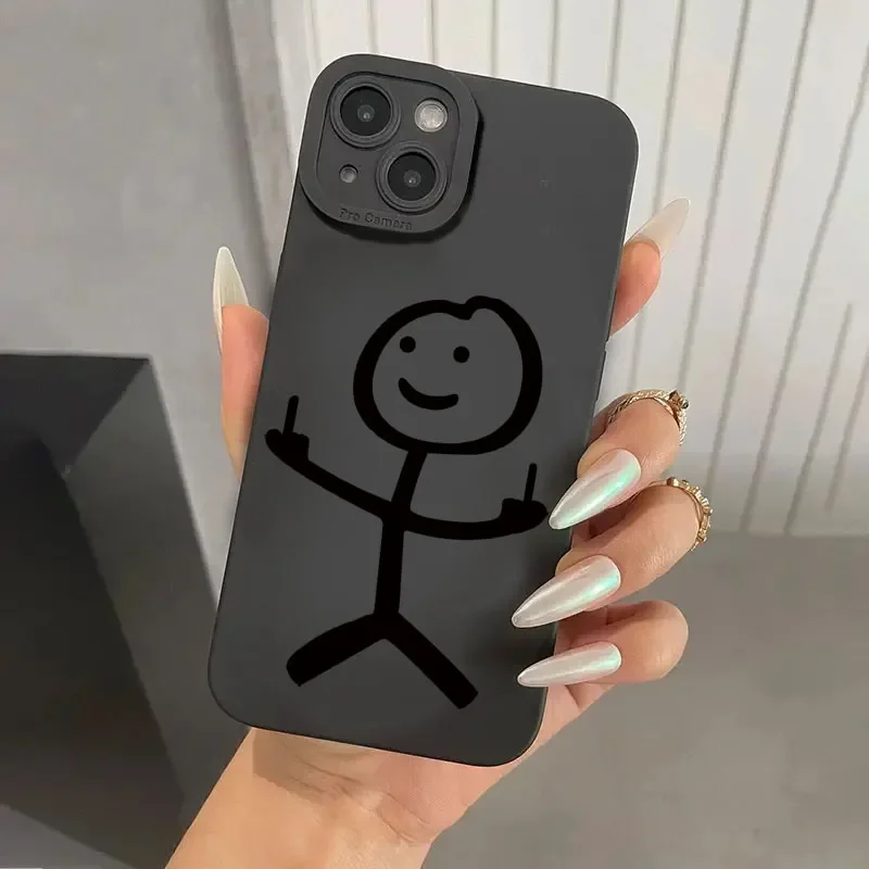 かわいい漫画マッチマン柄マットシリコン製スマホケース iPh - Phone Cases Like Loopy のレビューと価格