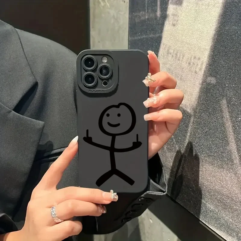 かわいい漫画マッチマン柄マットシリコン製スマホケース iPh - Phone Cases Like Loopy のレビューと価格