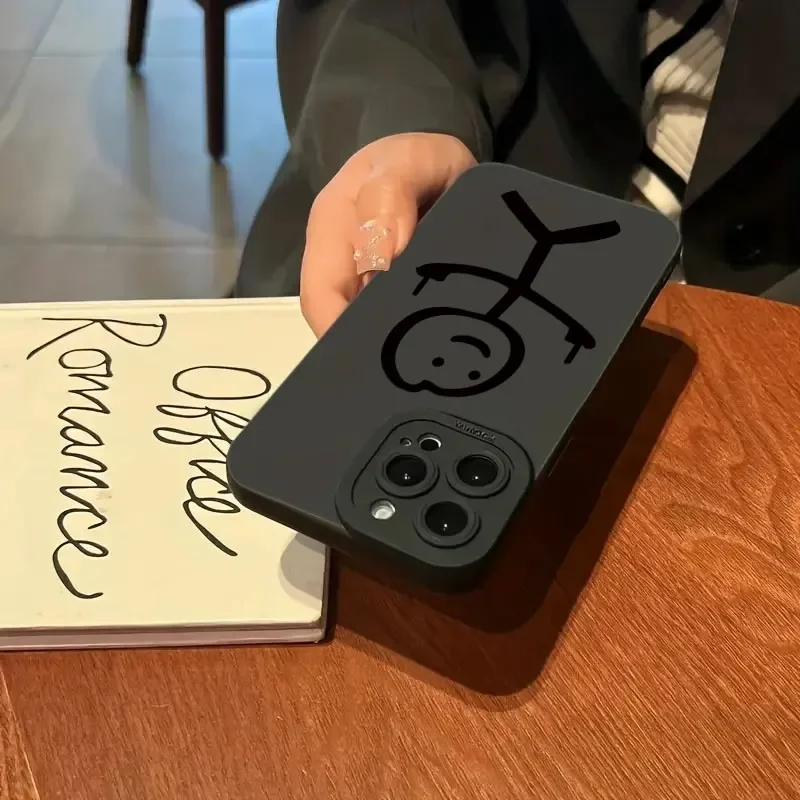 かわいい漫画マッチマン柄マットシリコン製スマホケース iPh - Phone Cases Like Loopy のレビューと価格