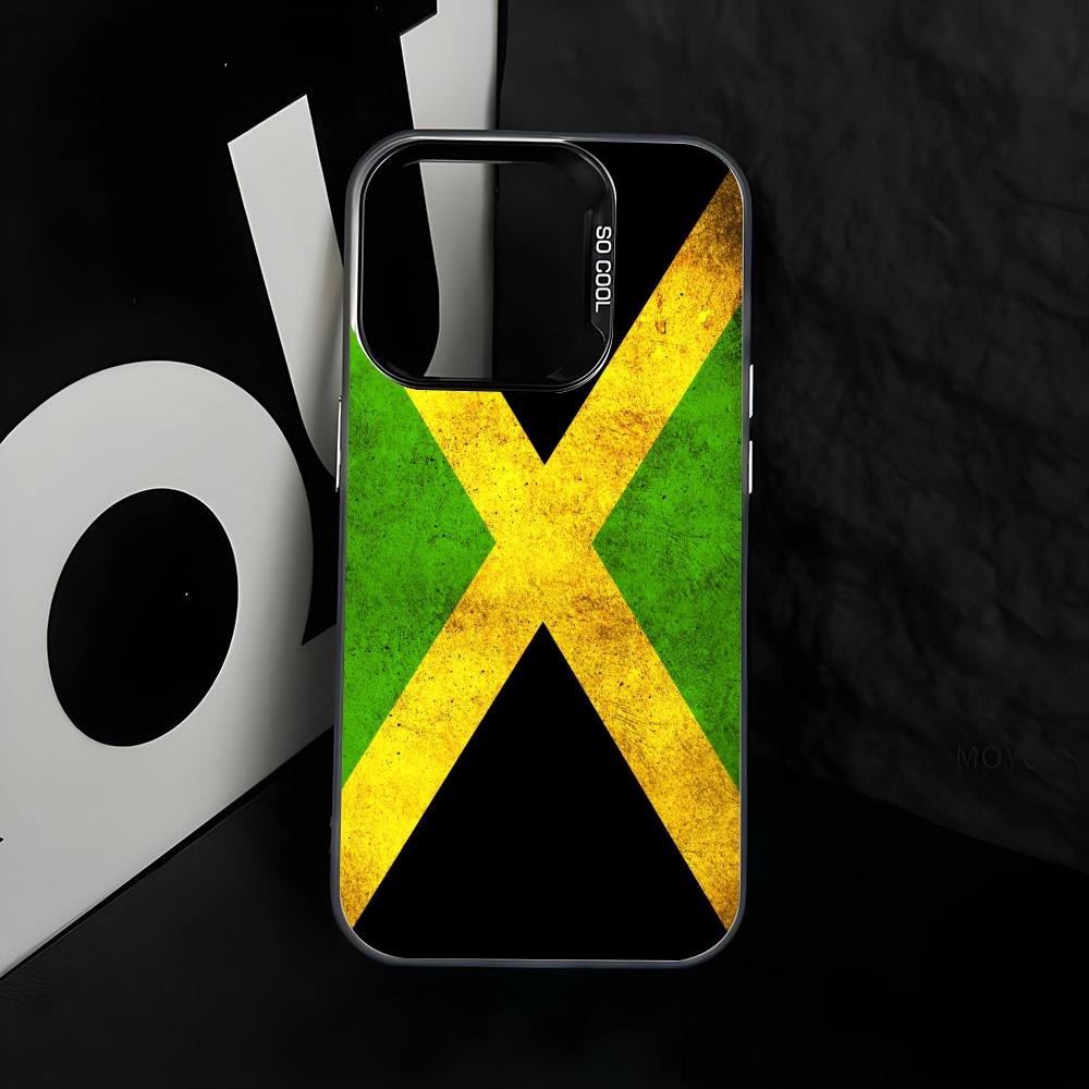 スポーツジャマイカ国旗フットボールスマホケース虹色TPUソフ - Phone Cases Jamaica のレビューと価格