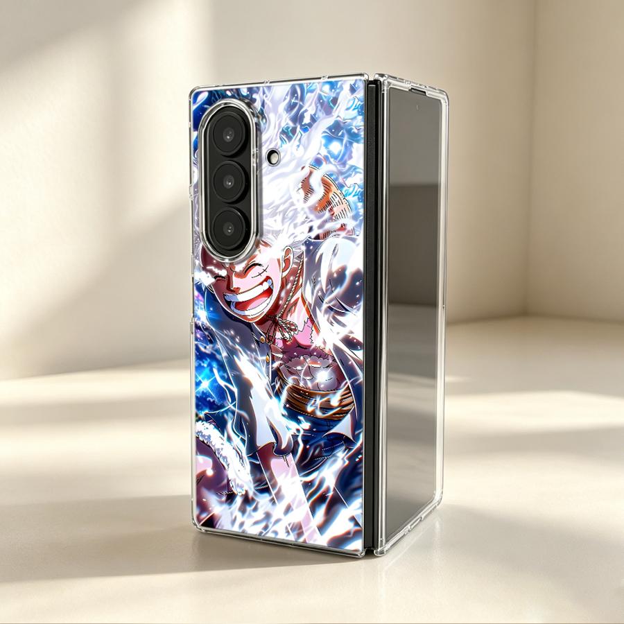 漫画風ワンピース透明ソフトフォンカバーケース Samsung - Phone Cases Z Fold 5 のレビューと価格