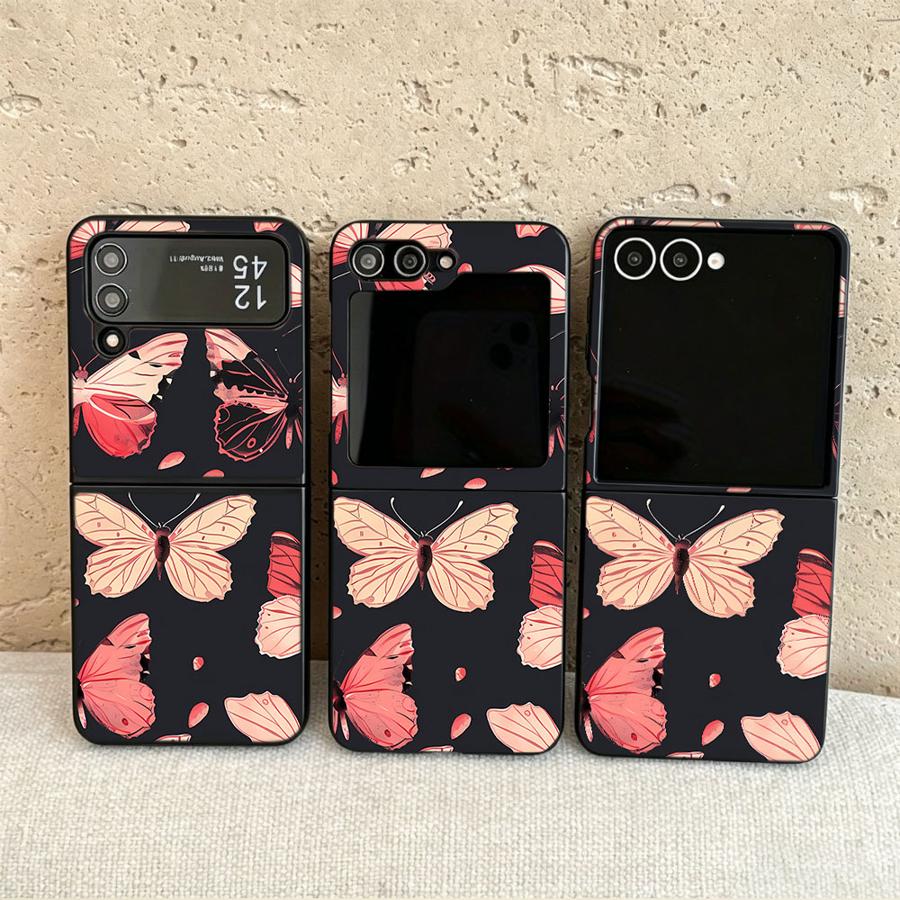 花柄蝶々バックフォンカバー Funda ケース Samsun - Phone Cases Z Flip 7 のレビューと価格