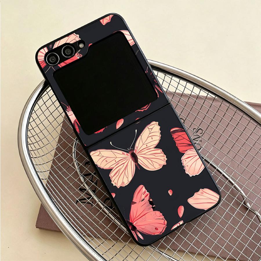 花柄蝶々バックフォンカバー Funda ケース Samsun - Phone Cases Z Flip 7 のレビューと価格