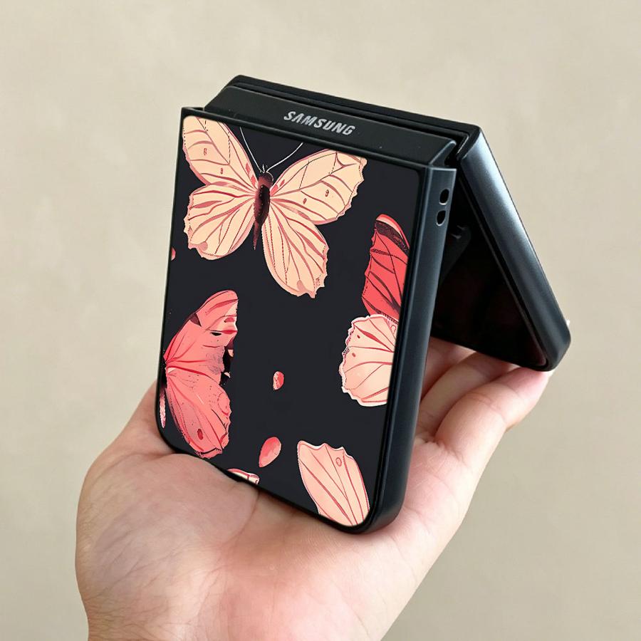 花柄蝶々バックフォンカバー Funda ケース Samsun - Phone Cases Z Flip 7 のレビューと価格
