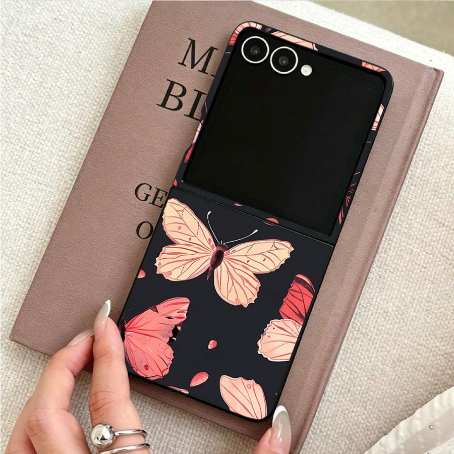 花柄蝶々バックフォンカバー Funda ケース Samsun - Phone Cases Z Flip 7 のレビューと価格