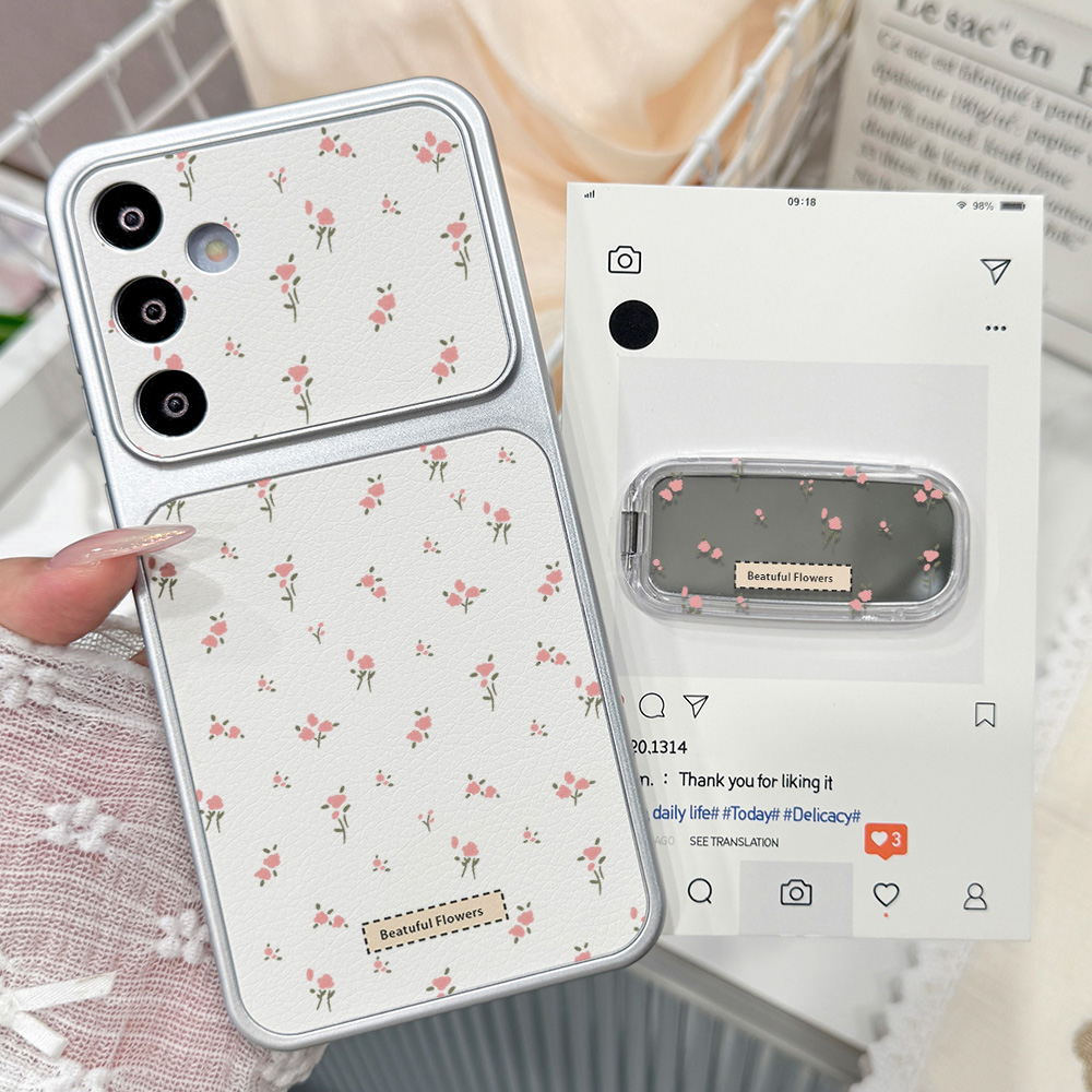 可愛いピンクの花柄スマホケース Samsung S26 S2 - Phone Cases Cute のレビューと価格