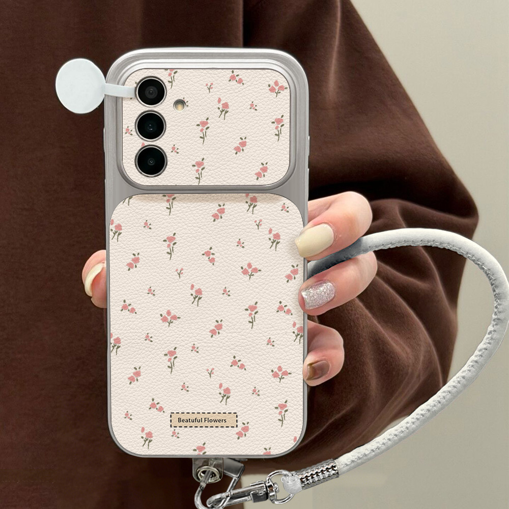 可愛いピンクの花柄スマホケース Samsung S26 S2 - Phone Cases Cute のレビューと価格