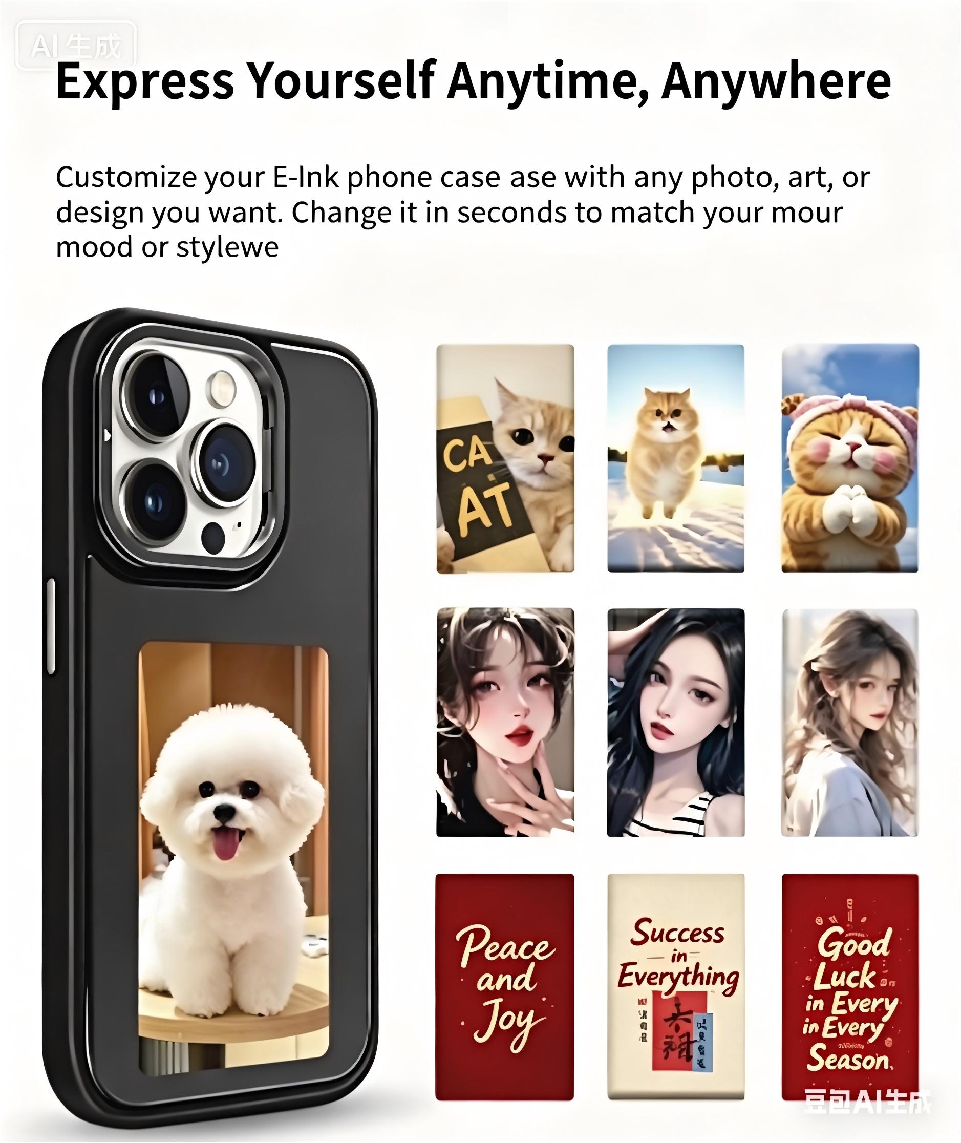 NFCスマートE-inkスマホケース DIY写真表示電子イン - Phone Cases Diy のレビューと価格