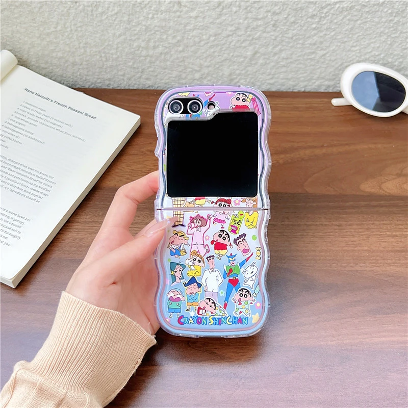 かわいい漫画日本のアニメクレヨンしんちゃんスマホケース サム - Phone Cases Z Flip 7 のレビューと価格