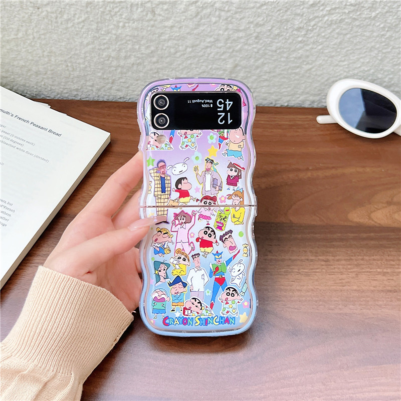 かわいい漫画日本のアニメクレヨンしんちゃんスマホケース サム - Phone Cases Z Flip 7 のレビューと価格