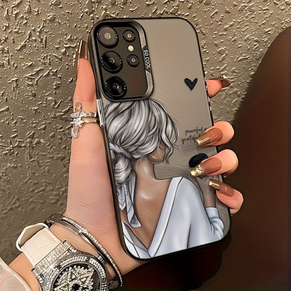 平和で感謝心のある少女プリントのスマホケース Samsung - Phone Cases For Girls のレビューと価格