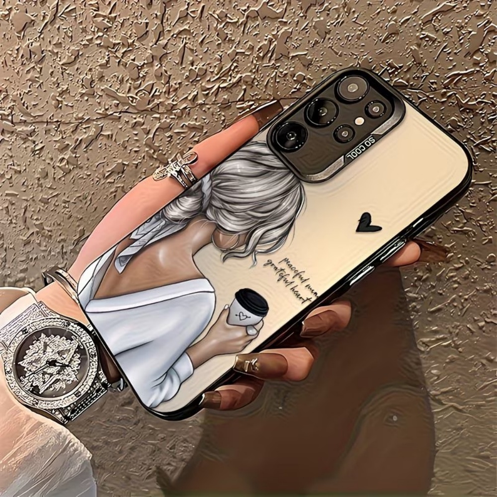 平和で感謝心のある少女プリントのスマホケース Samsung - Phone Cases For Girls のレビューと価格