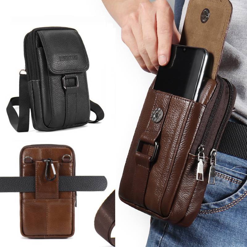 男性用携帯電話ウエストバッグ、屋外作業用チェストバッグ、PU - Phone Cases Blunt のレビューと価格